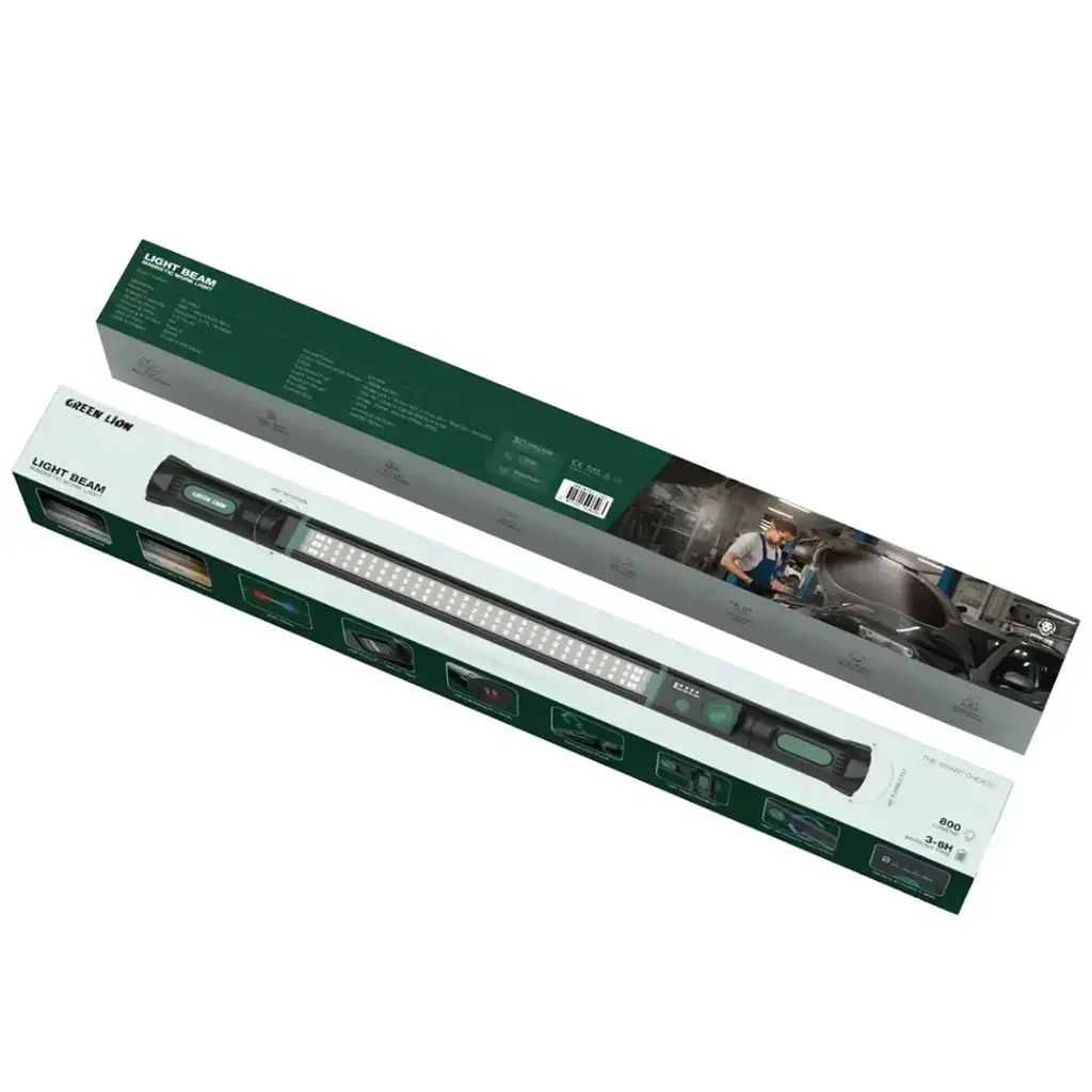 GREEN LION LIGHT BEAM MAGNETIC WORK LIGHT BLACK