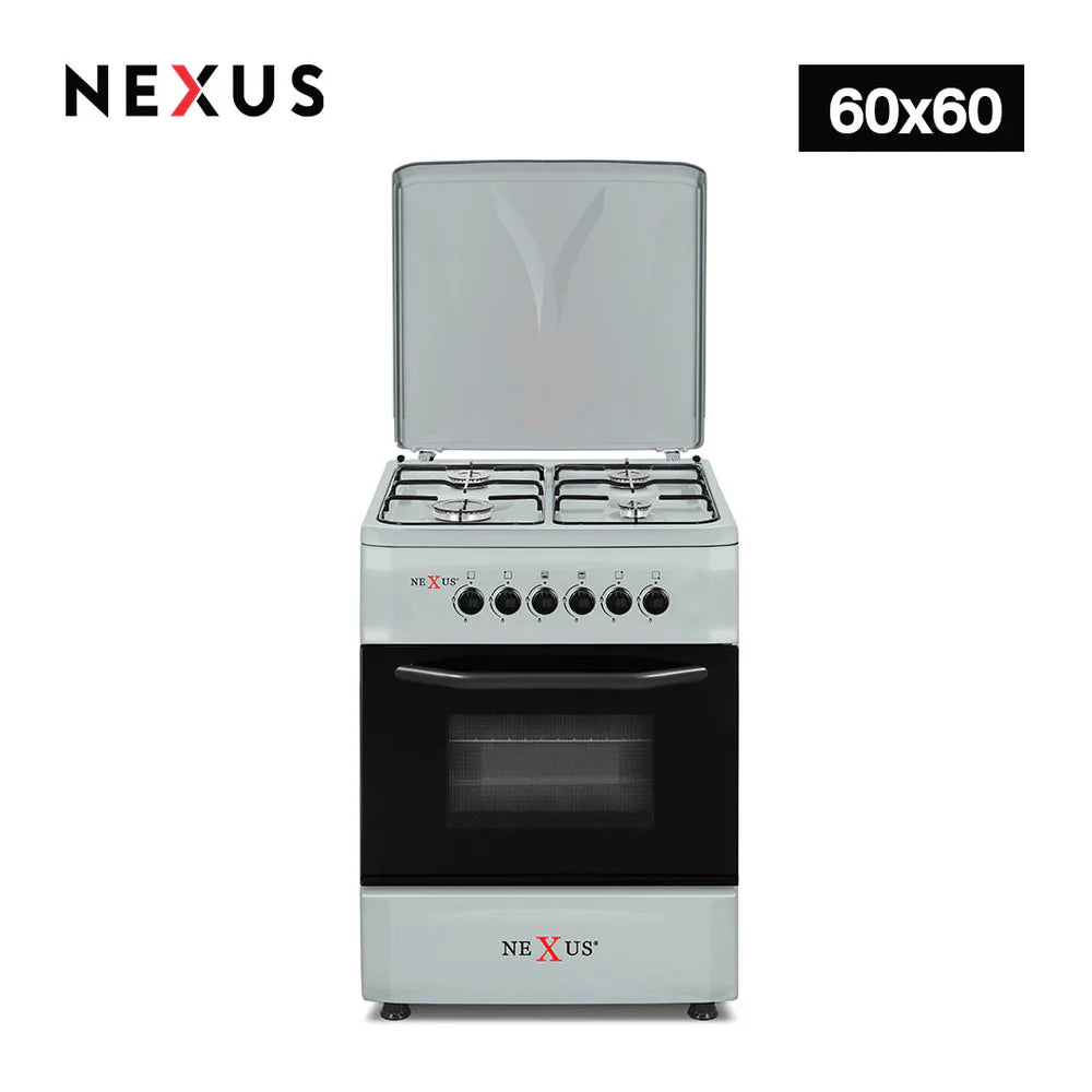 NEXUS NX-6005BSI (4+0) - GAS COOKER GREY-IGNITION