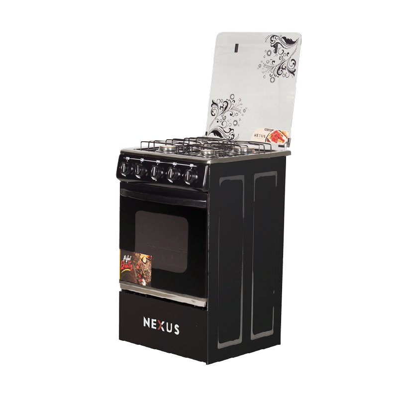Nexus NX-5055BC(4+0) Gas Cooker Black - Ignition