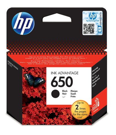 HP 650 BLACK ORIGINAL INK (CZ101AE)