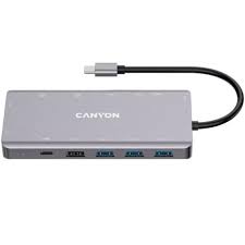 CANYON USB-C HUB DS-12 13IN1 4K DRK GREY