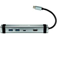 CANYON USB-C HUB DS-3 4IN1 SPACE GREY