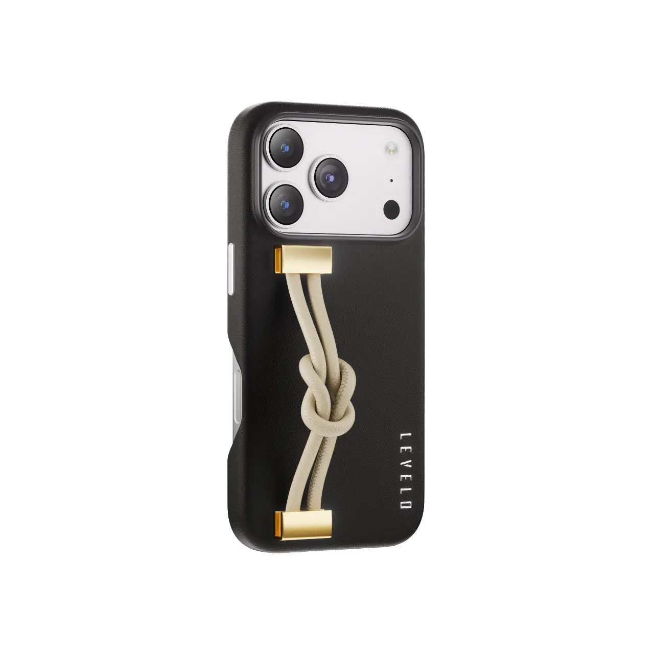 LEVELO POLARIS PU LEATHER CASE FOR IPHONE 17 PRO - BLACK LVLPLRS17PBK