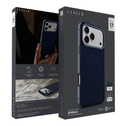 LEVELO SPIRALE CASE FOR IPHONE 17 PRO MAX - SILVERSTONE