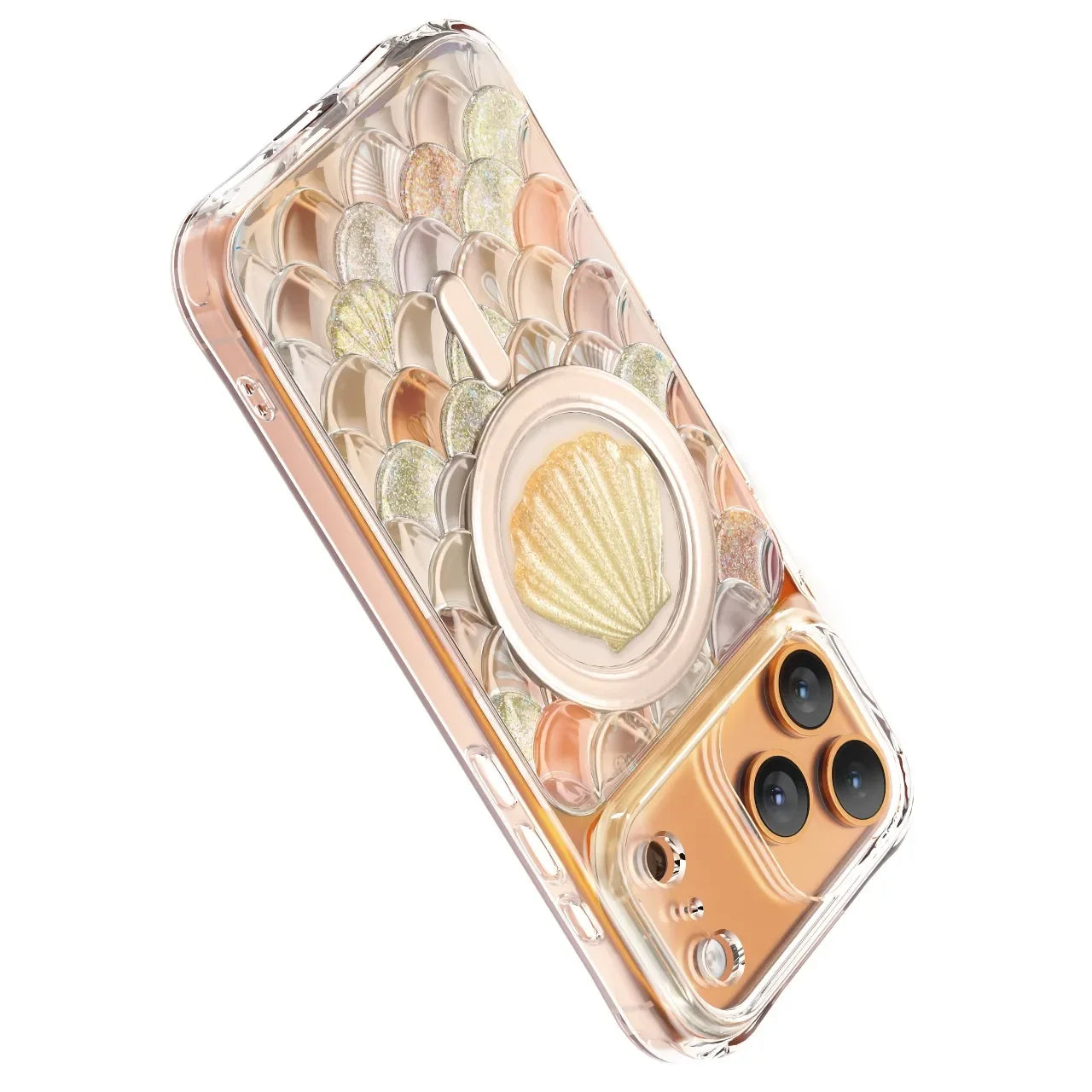 LEVELO PEARL 3D IML CASE FOR IPHONE 17 PRO - ORANGE LVLPRLIML17PORG