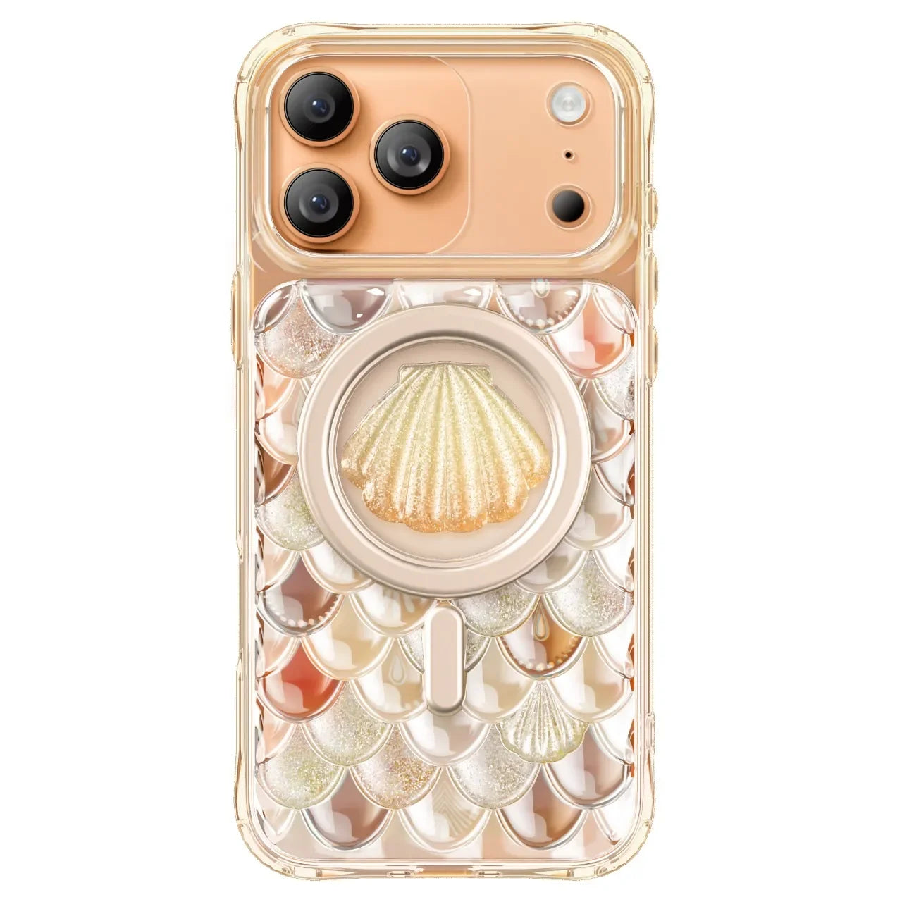 LEVELO PEARL 3D IML CASE FOR IPHONE 17 PRO - ORANGE LVLPRLIML17PORG